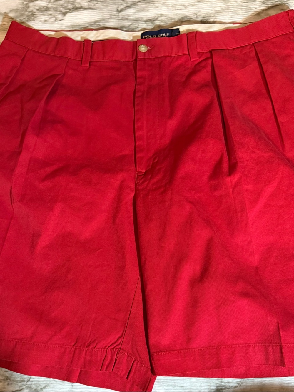 Polo Golf Ralph Lauren Men’s Red Classic Fit Shorts Stretch Size 42